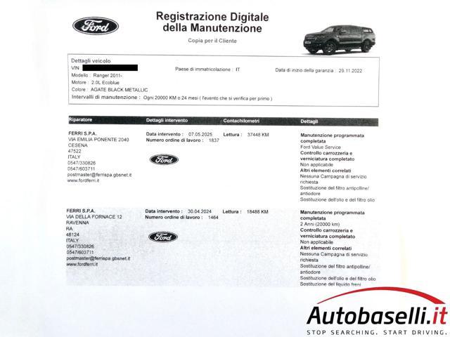 FORD Ranger 2.0 ECOBLUE 2.0TDCI DC LIMITED AUTOMATICA