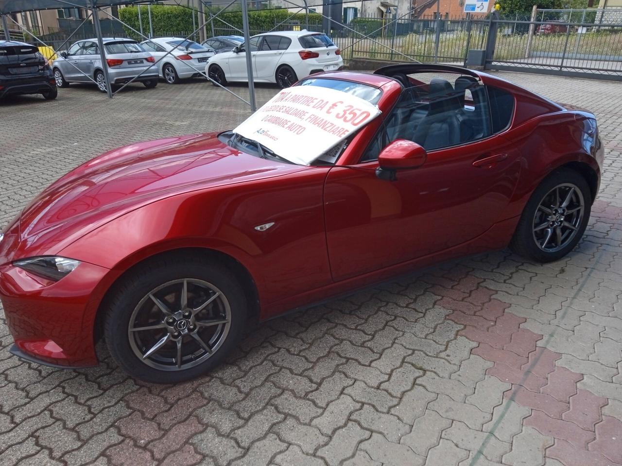 Mazda MX-5 RF PELLE TOTALE NERA SENS PARK CRUISE CONTROL NAVY CERCHI DA 17" PRONTA CONSEGNA
