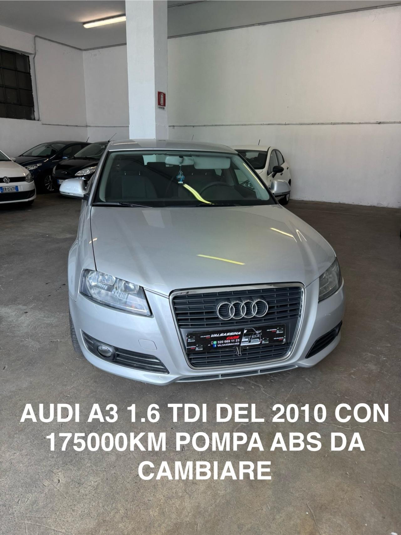 Audi A3 SPB 1.6 TDI 90 CV CR F.AP Ambition