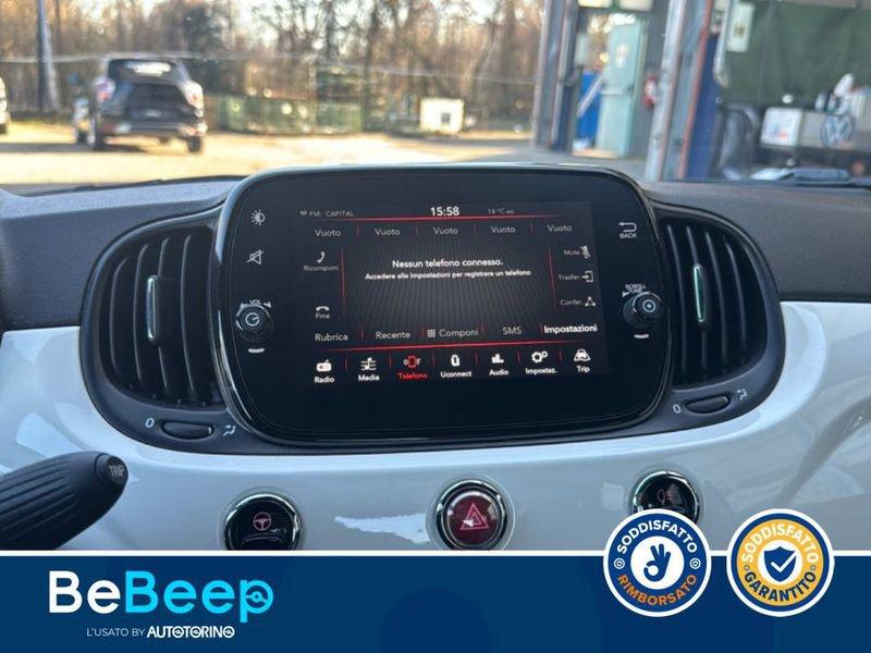 FIAT 500 1.0 HYBRID LOUNGE 70CV