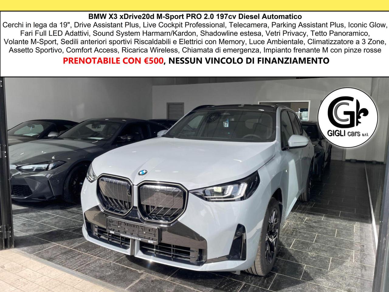 BMW X3 XDrive20d M-Sport PRO NEW MODEL C19" Tetto MSport
