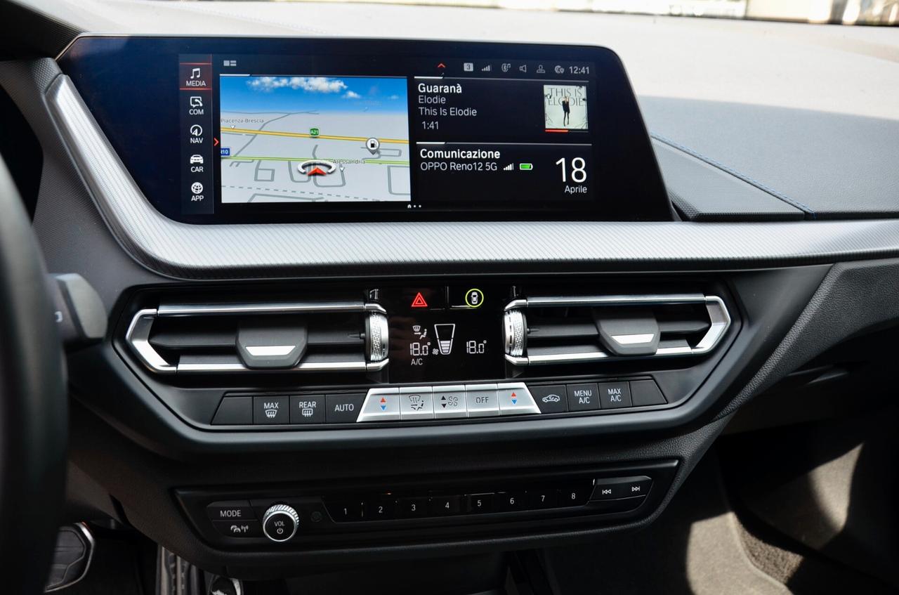 BMW 118d MSPORT 150cv AUTO, GAR. BMW 3/28, SERVICE BMW, UFF ITALIANA, EURO 6D, RETROCAMERA, PERMUTE