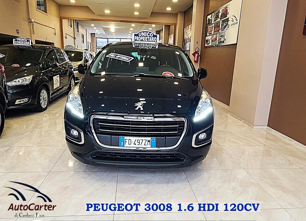 Peugeot 3008 1.6 HDI 120CV **UNICO PROPRIETARIO**