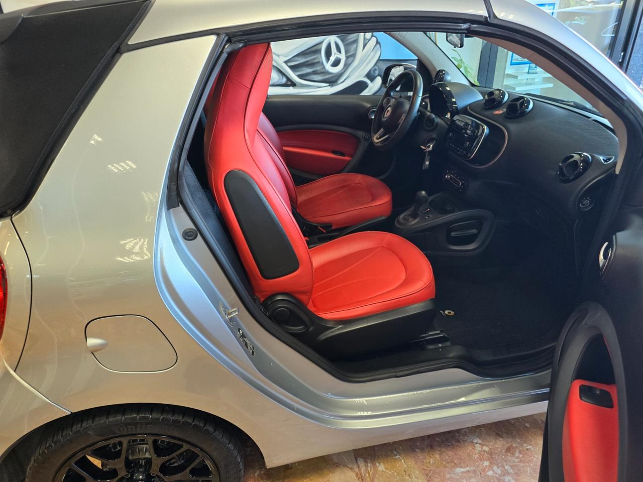 SMART FORTWO 1.0 71CV TWINAMIC SUPERPASSION CABRIO ARGENTO MET PELLE CARTIER COME NUOVA FATTURABILE IVA ESPOSTA OK NEOPATENTATI