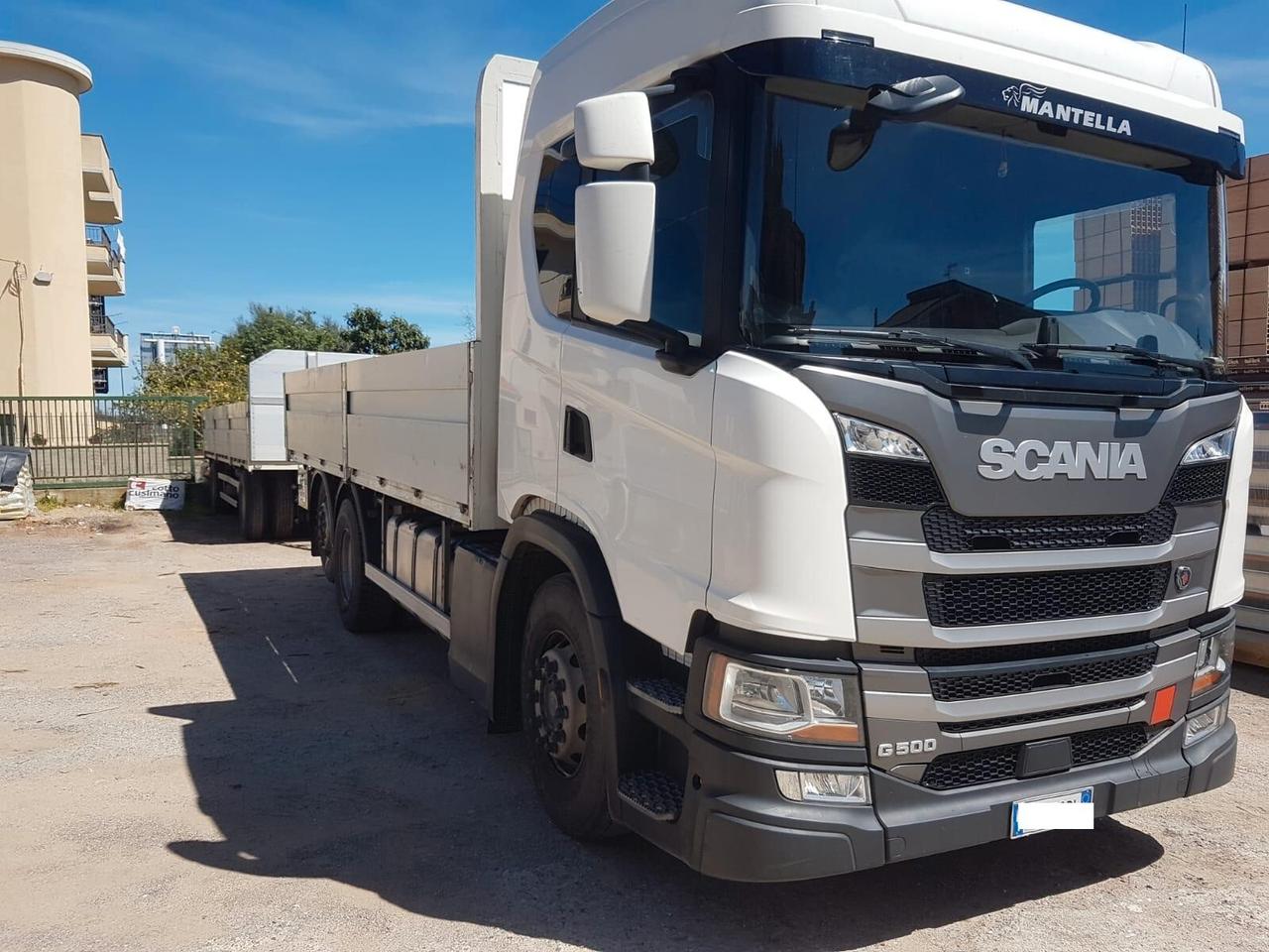 Scania G 500 tre assi cassone fisso