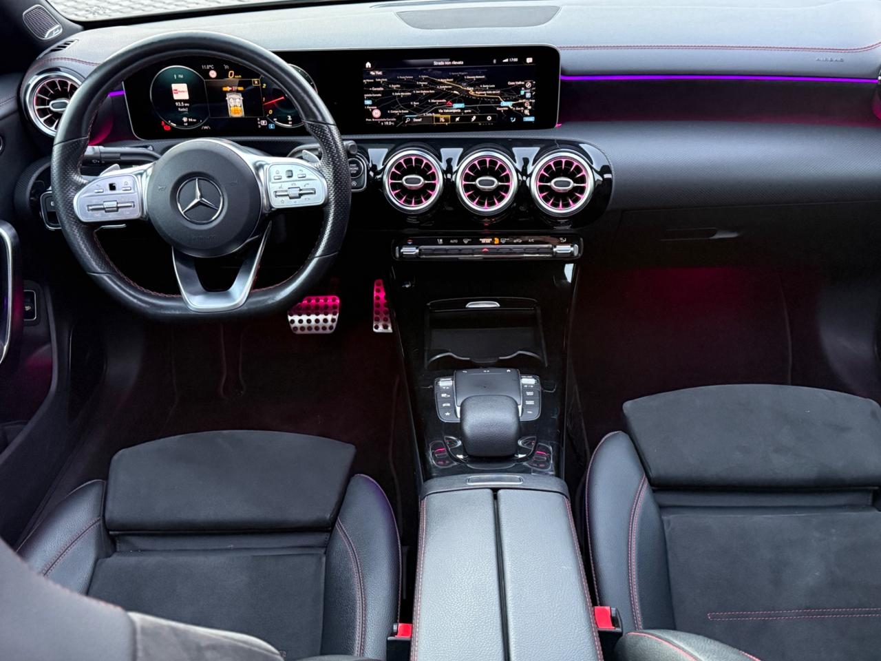 MERCEDES BENZ CLASSE CLA 250 BENZINA TETTO FULL FULL GRIGIO OPACO UNICOPROPRIETARIO TAGLIANDI MERCEDES BENZ 2021