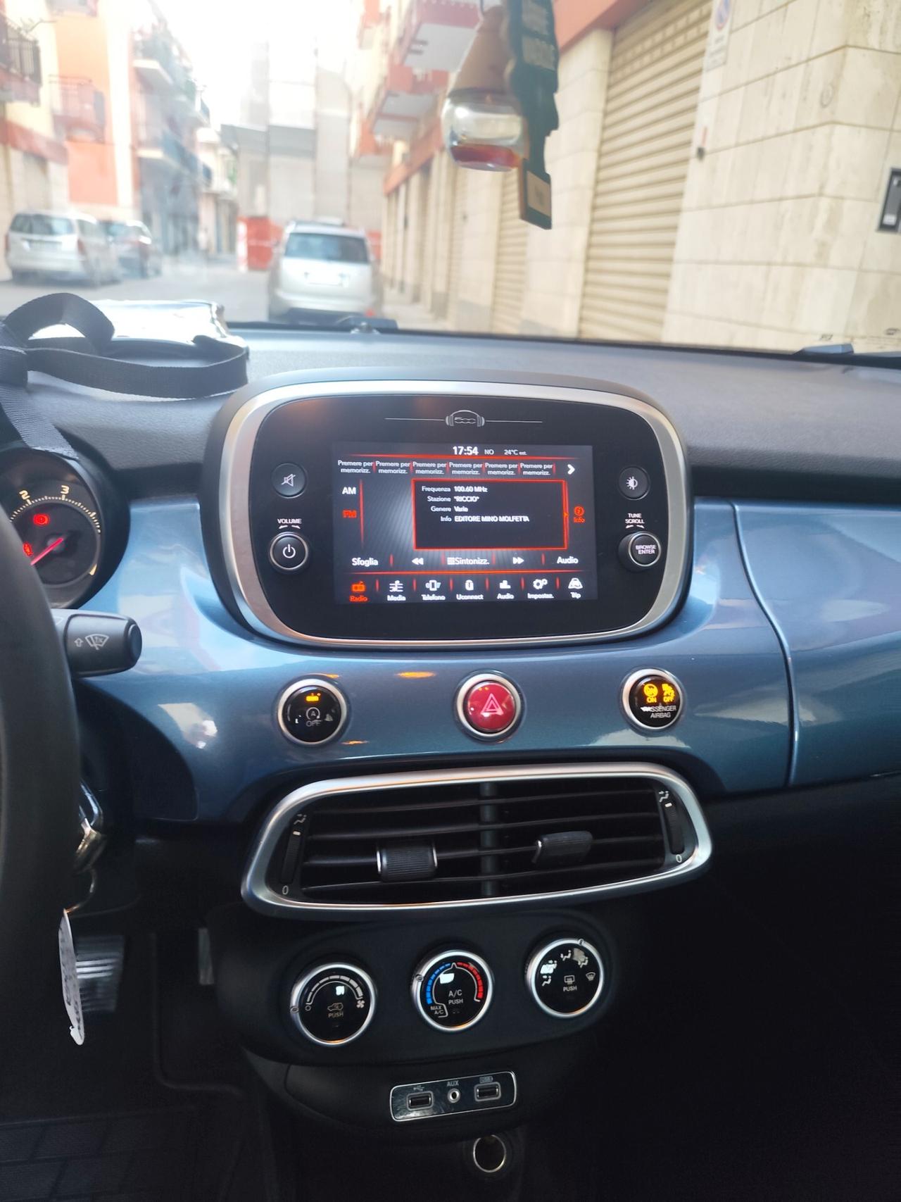 Fiat 500X 1.3 MultiJet 95 CV Azzurro Met CARPLAY