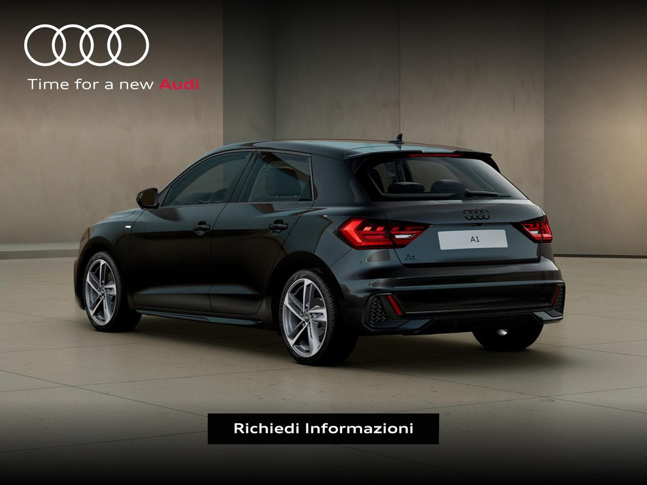 Audi A1 sportback 30 1.0 tfsi identity black 116cv