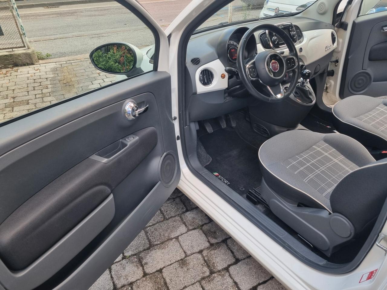 Fiat 500 1.2 Lounge 69cv anno 2016 km 62000 neopat