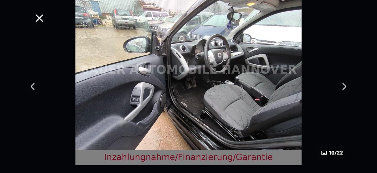 Smart ForTwo 1000 52 kW coupé passion