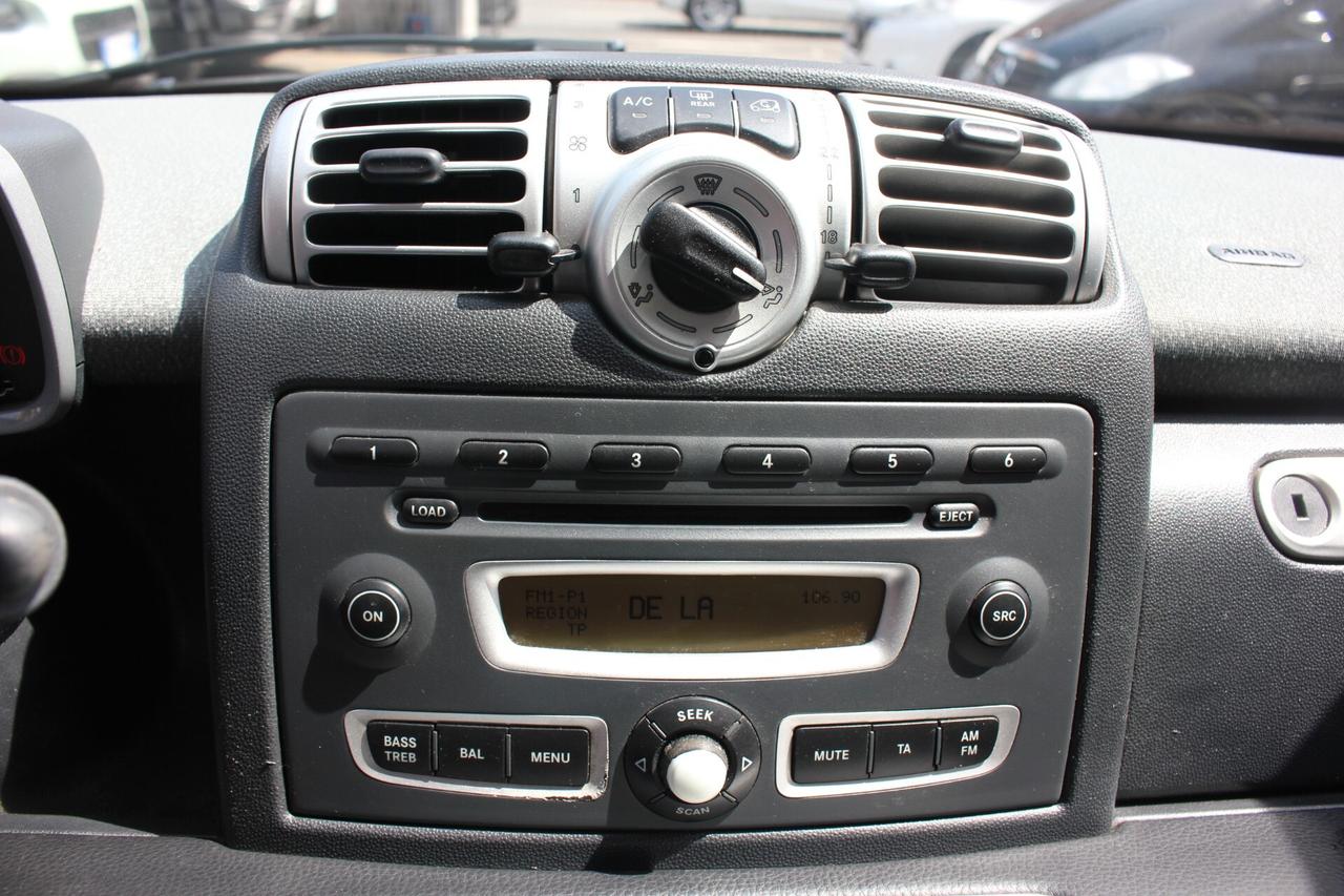 Smart forTwo 1.0 mhd Passion 71cv TAGLIANDATA GARANZIA 12 MESI KM REALI CERTIFICATI