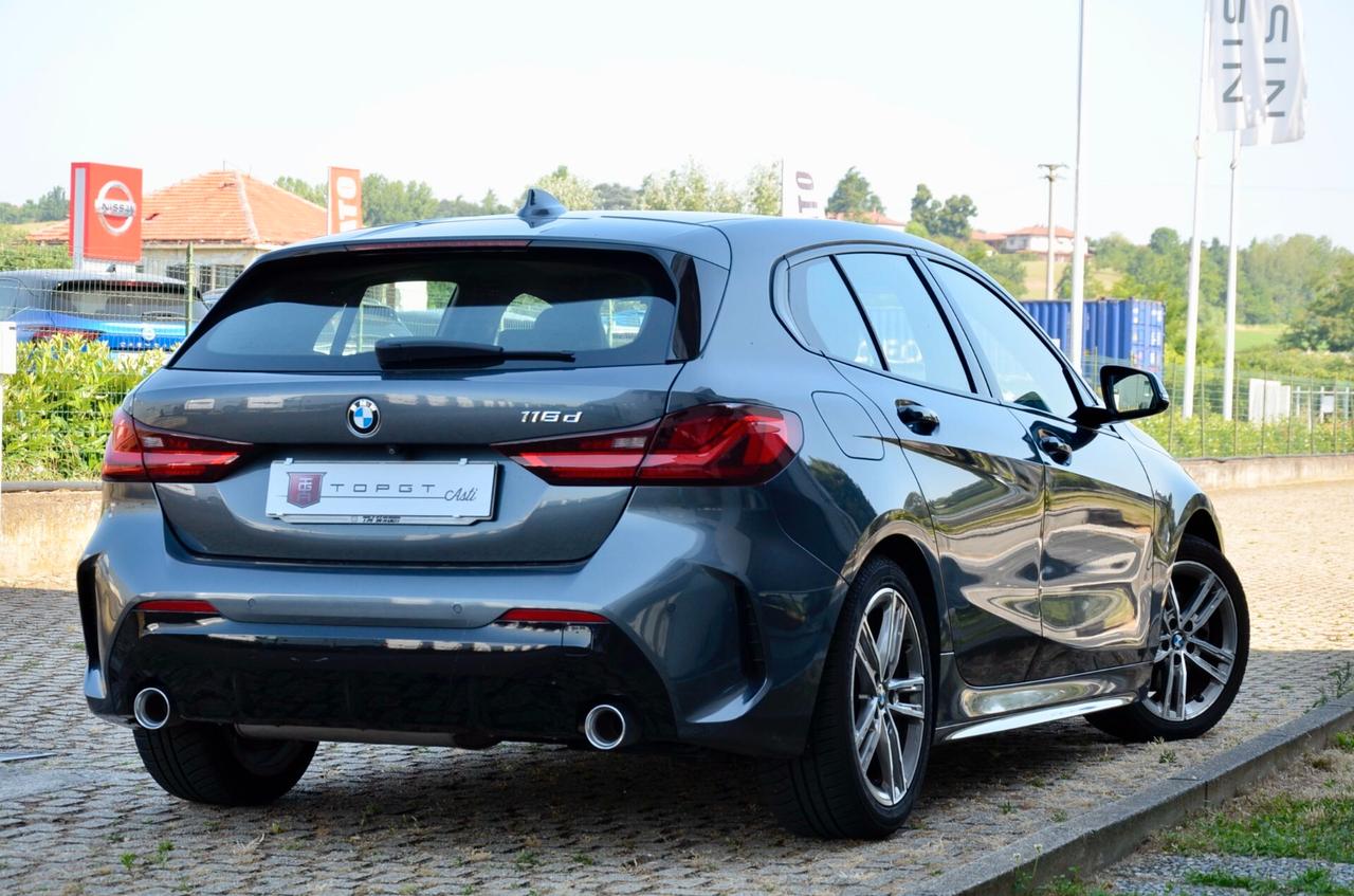 BMW 118d 150cv Msport 5p, UFF ITALIANA, EURO 6D, FARI LED, RETROCAMERA, APPLE ANDROID, PERMUTE