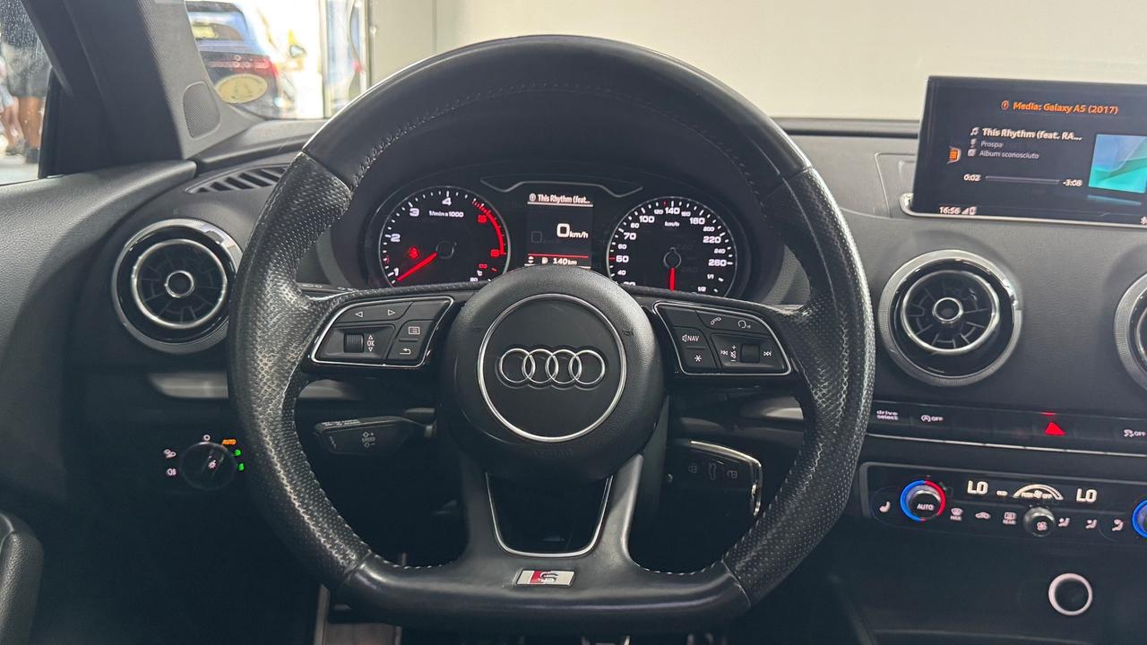 Audi A3 2.0 150 Cv TDI S-Line edition-2017