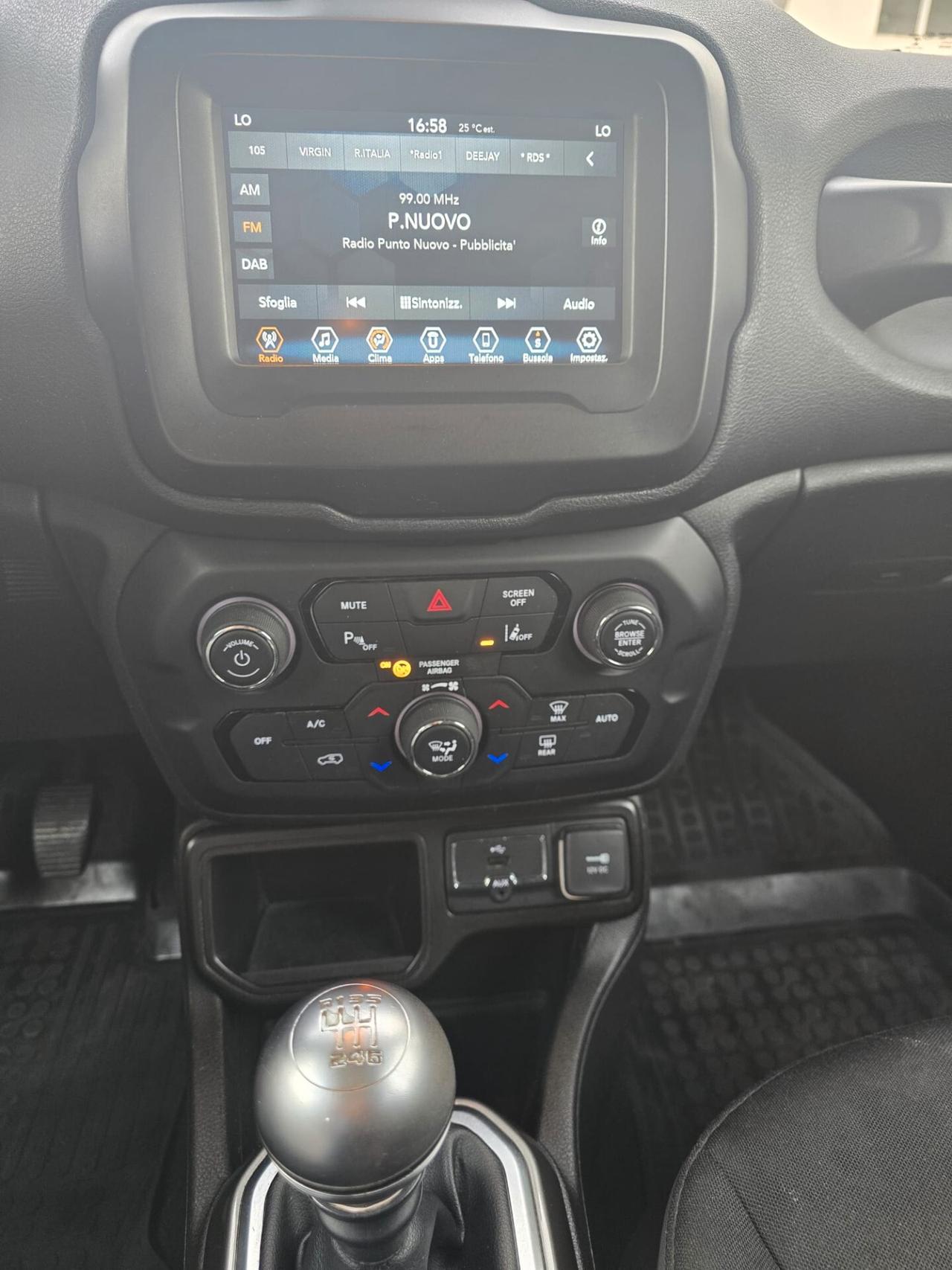 Jeep Renegade 1.6 mjt Limited 2wd 120CV Uff Italy Lega USB Led