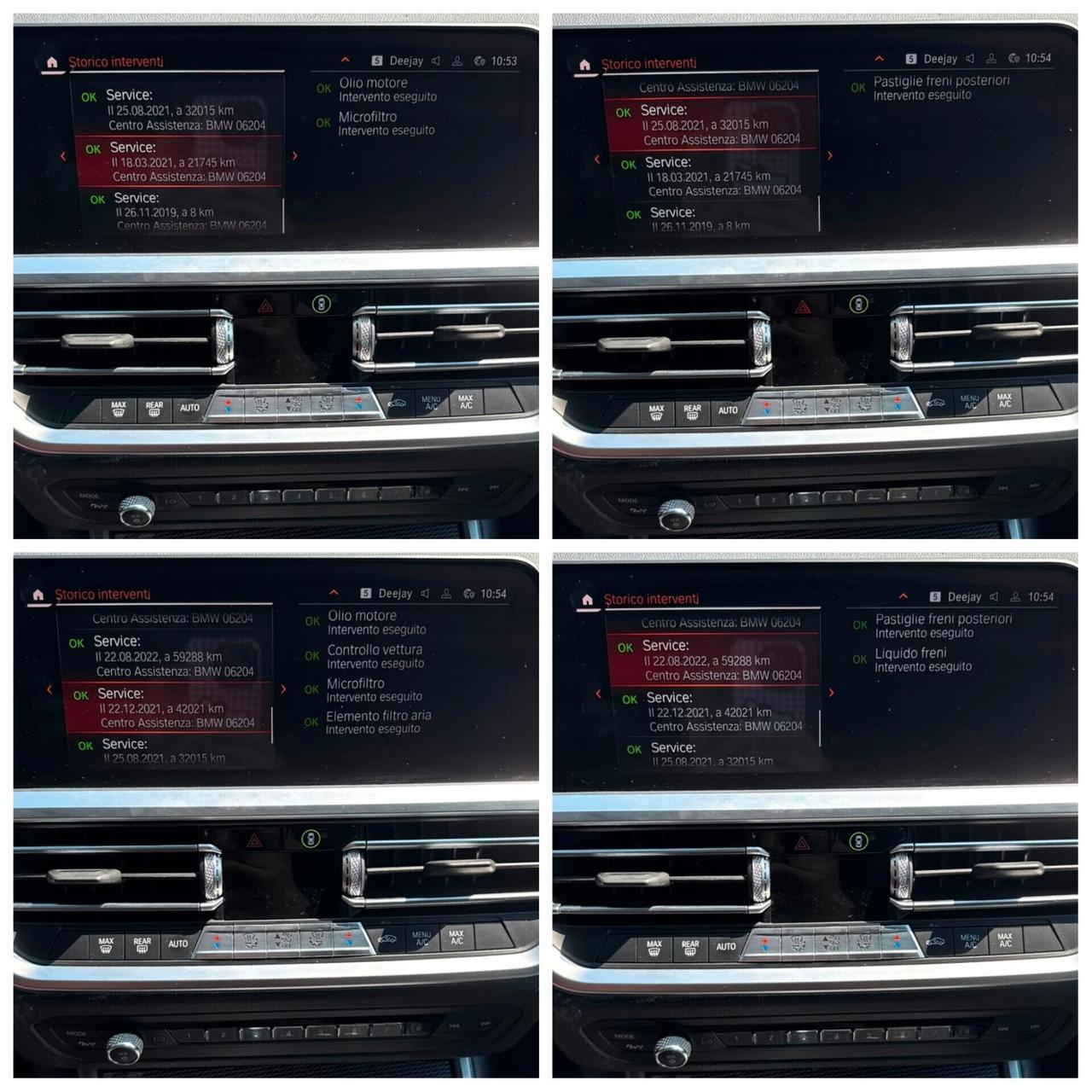 BMW 320 TOURING 320D XDRIVE MSPORT AUTO LED PELLE CLIMA 3ZONE CARPLAY ACC. RETROCAM. 1 PROPRIETARIO