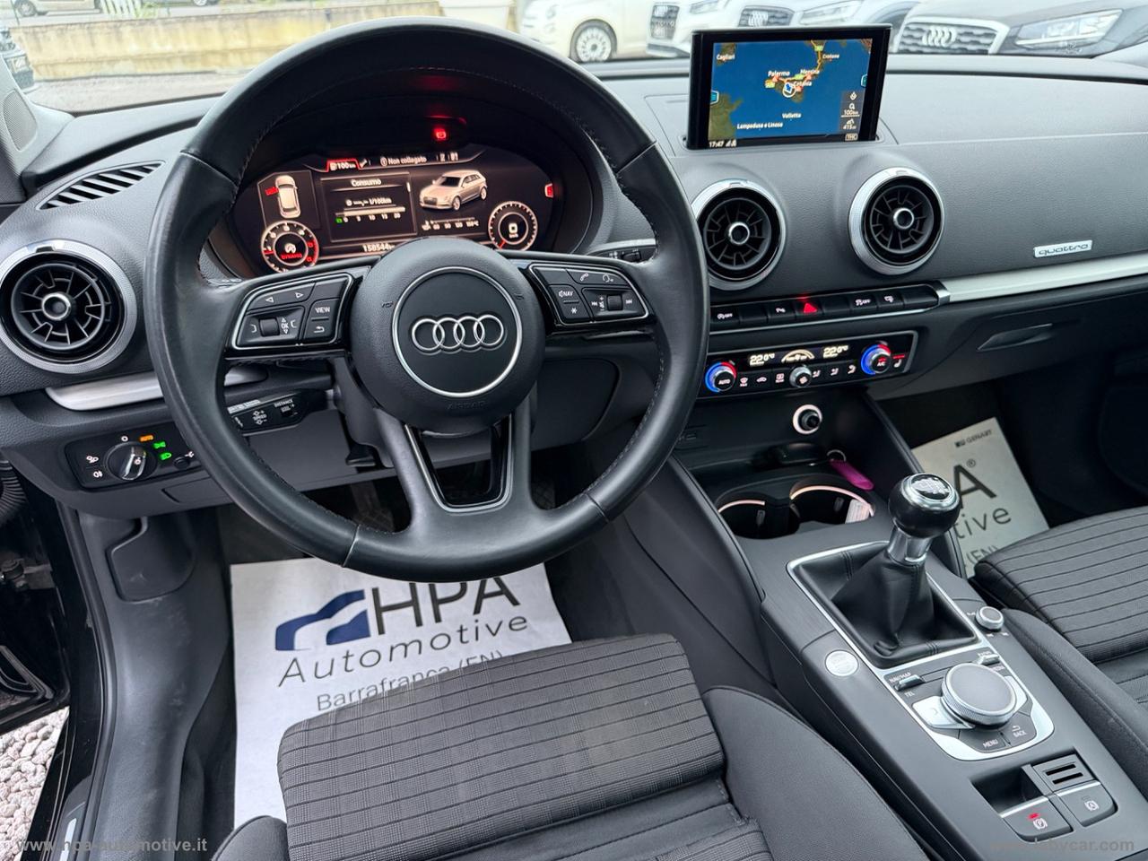 AUDI A3 SPORTBACK 2.0TDI Sport quattro VIRTUAL LED NAVI TETTO QUATTRO