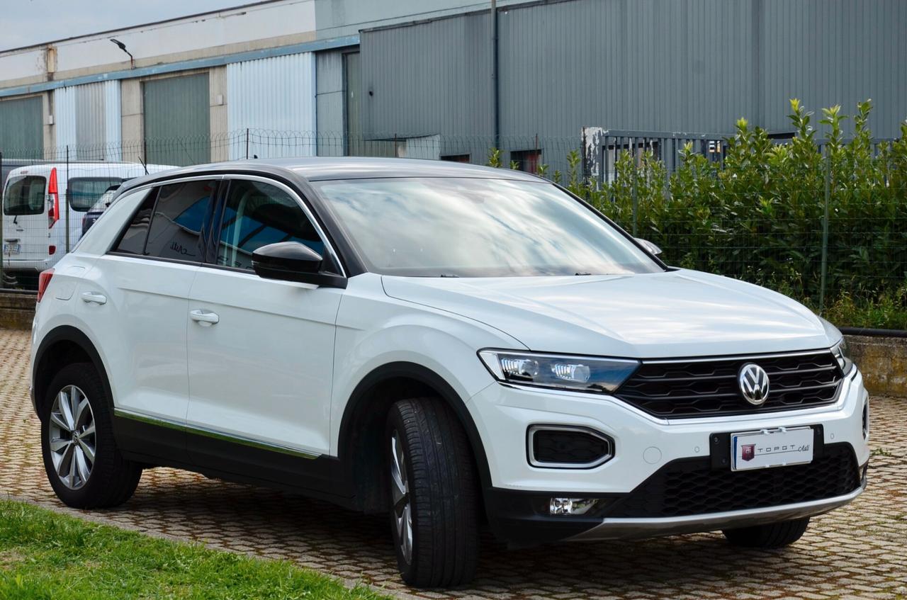 VOLKSWAGEN T-ROC 1.0 TSI ADVANCED 116cv, UNICOPROP, SERVICE VW, EURO 6D, BICOLOR, APPLE ANDROID, PERMUTE