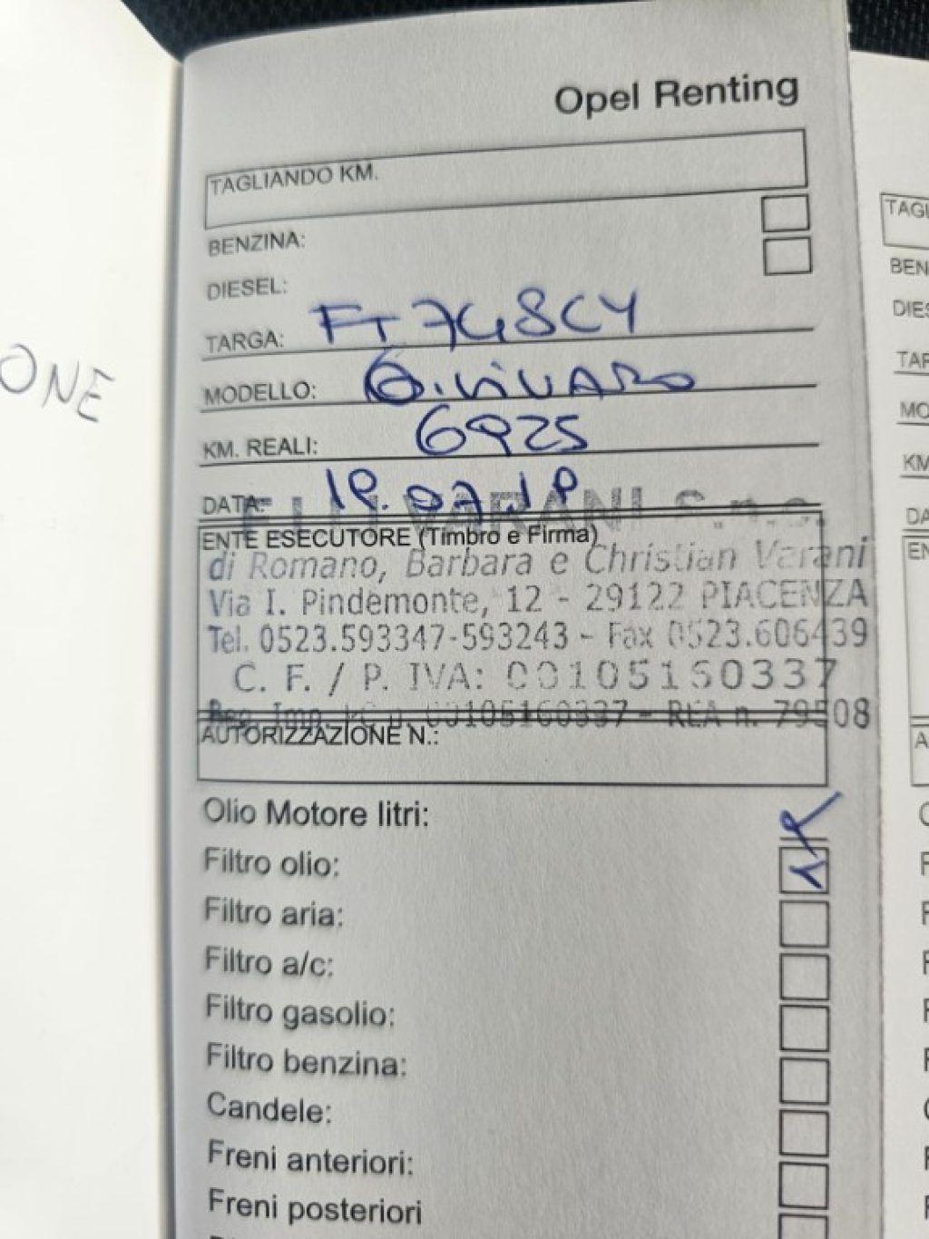 Opel Vivaro 27 1.6 BiTurbo Combi 9 posti PASSOLUNGO