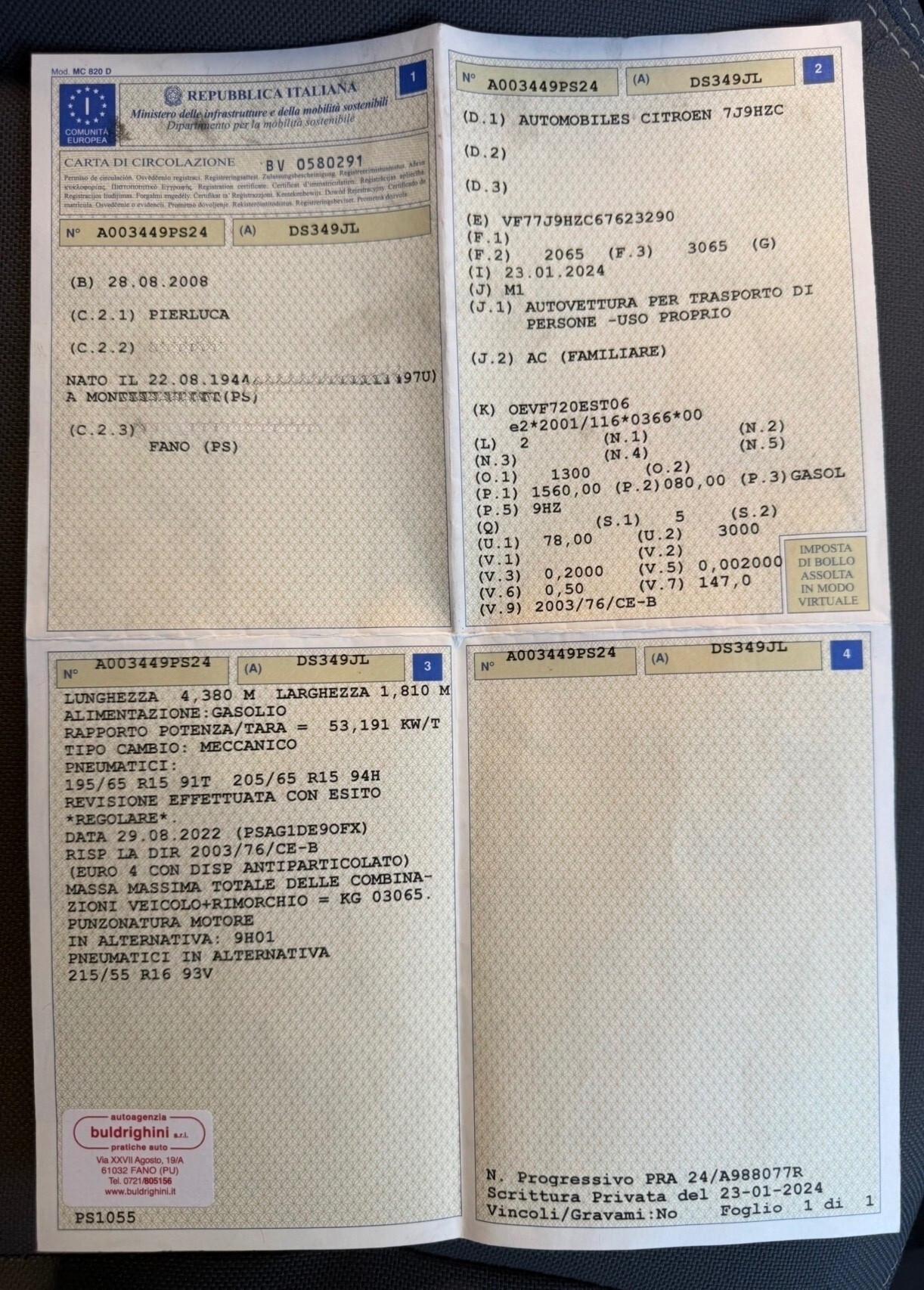 Citroen Berlingo 1.6 HDi Multispace 94 milaKM neopatentati