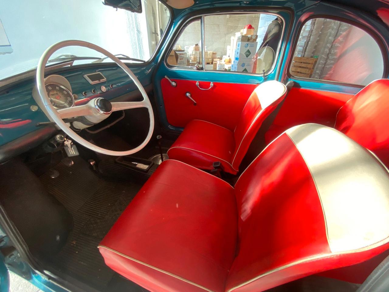 FIAT 500 F (1970) - BLU TURCHESE - CON TARGHE E LIBRETTO ORIGINALI