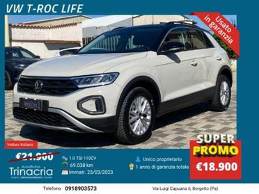 Volkswagen T-Roc Life 1.0 TSI 110 CV