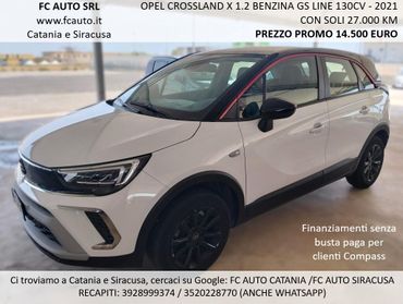 Opel Crossland X 1.2 TURBO GS LINE 2021 - PARI AL NUOVO - UNI PROP