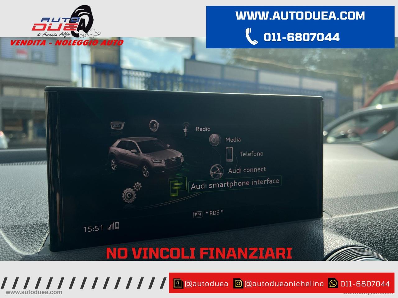 AUDI Q2 30 TDI Admired NO VINCOLI FINANZIARI