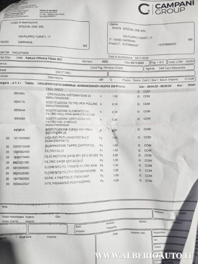 PEUGEOT 208 BlueHDi 100 Stop&Start 5 porte Allure Pack