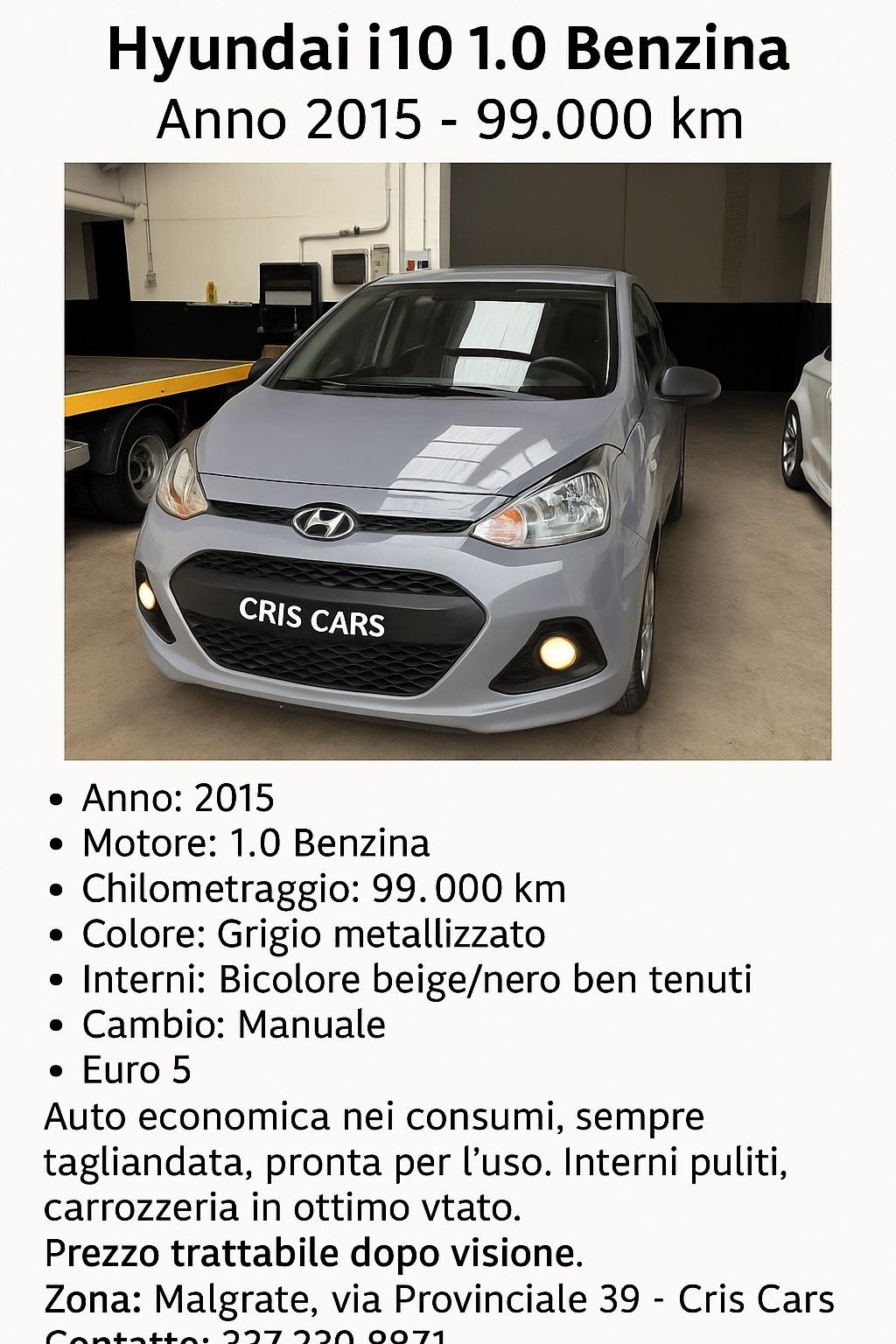 Hyundai i10 1.0 MPI Comfort