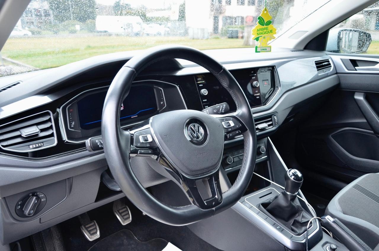 VOLKSWAGEN POLO 5p 1.0 TSI HIGHLINE 115cv, UNICOPROP, SERVICE VW, UFF ITALIANA, EURO 6D, FARI LED, 17", PERMUTE