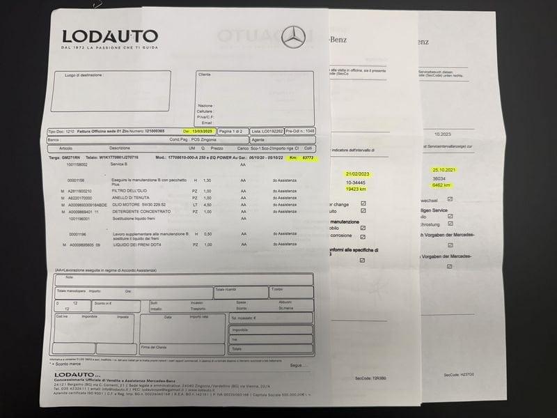 Mercedes-Benz Classe A A 250 e Automatic EQ-Power Sport