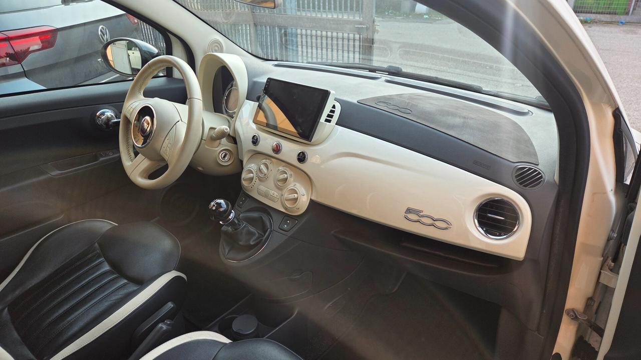 Fiat 500 1.2 GQ interni pelle