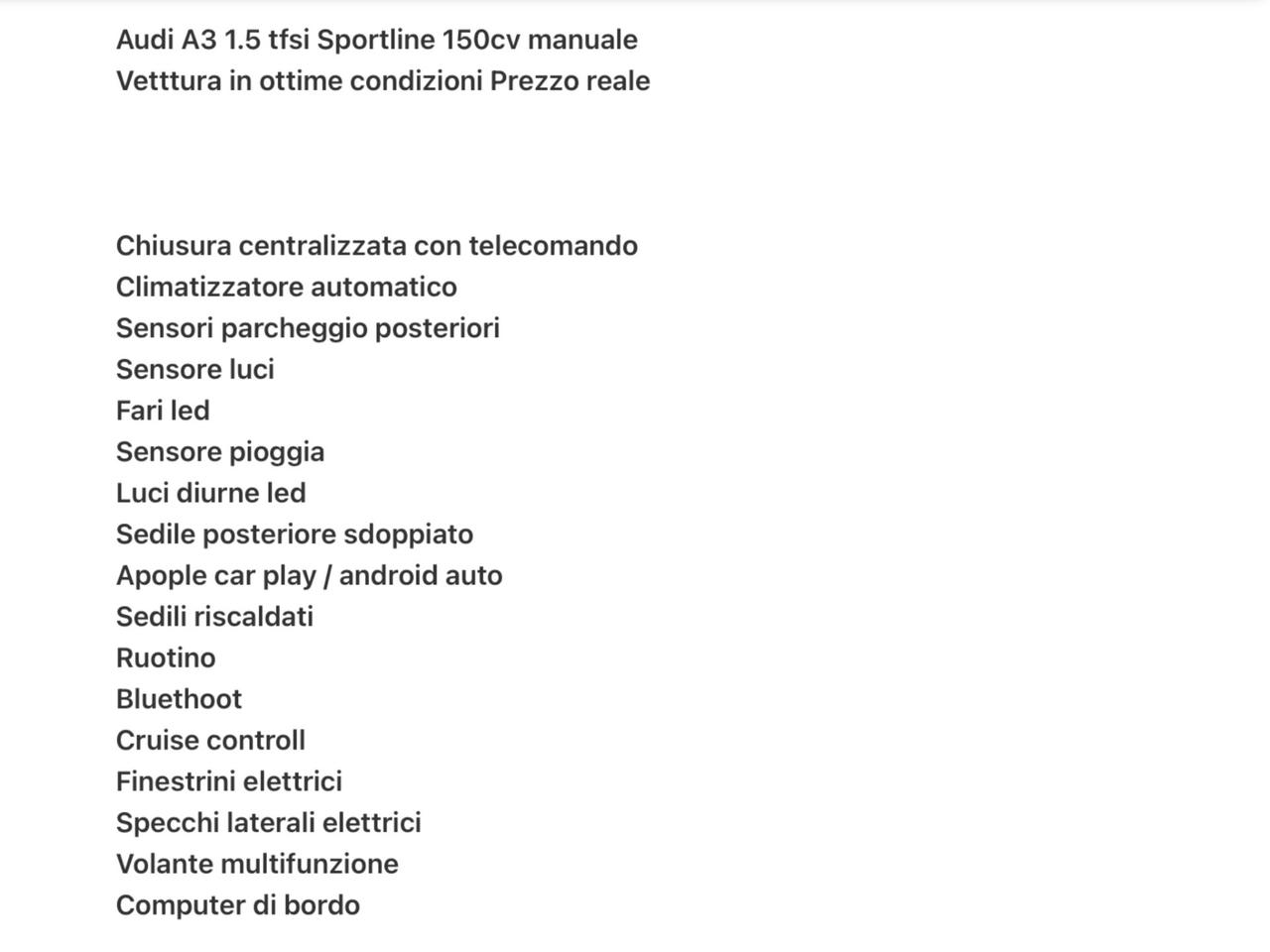 Audi A3 SPB 30 TFSI Business Advanced Perfetta
