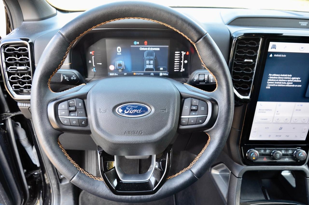 FORD RANGER 2.0 ECOBLUE DOPPIA CABINA WILDTRAK AWD 205cv AUTO, PREZZO IVA ESCLUSA, UNICOPROPRIETARIO, GARANZIA FORD 1/27, PARI AL NUOVO, UFF ITALIANA, PERMUTE