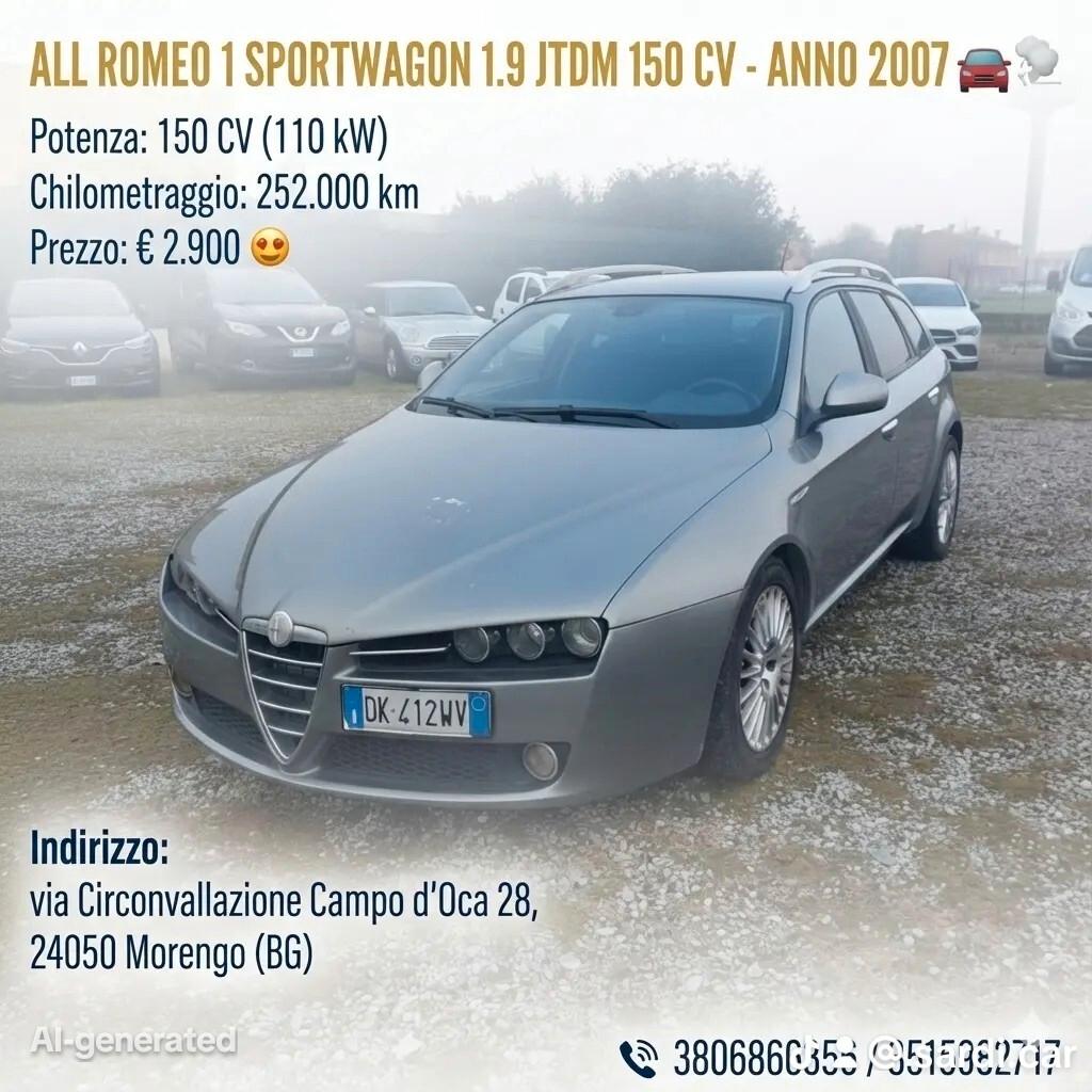 Alfa Romeo 159 1.9 JTDm 16V Sportwagon