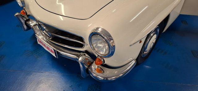MERCEDES-BENZ 190 SL ***ASI TARGA ORO***BIANCA con PELLE BLU