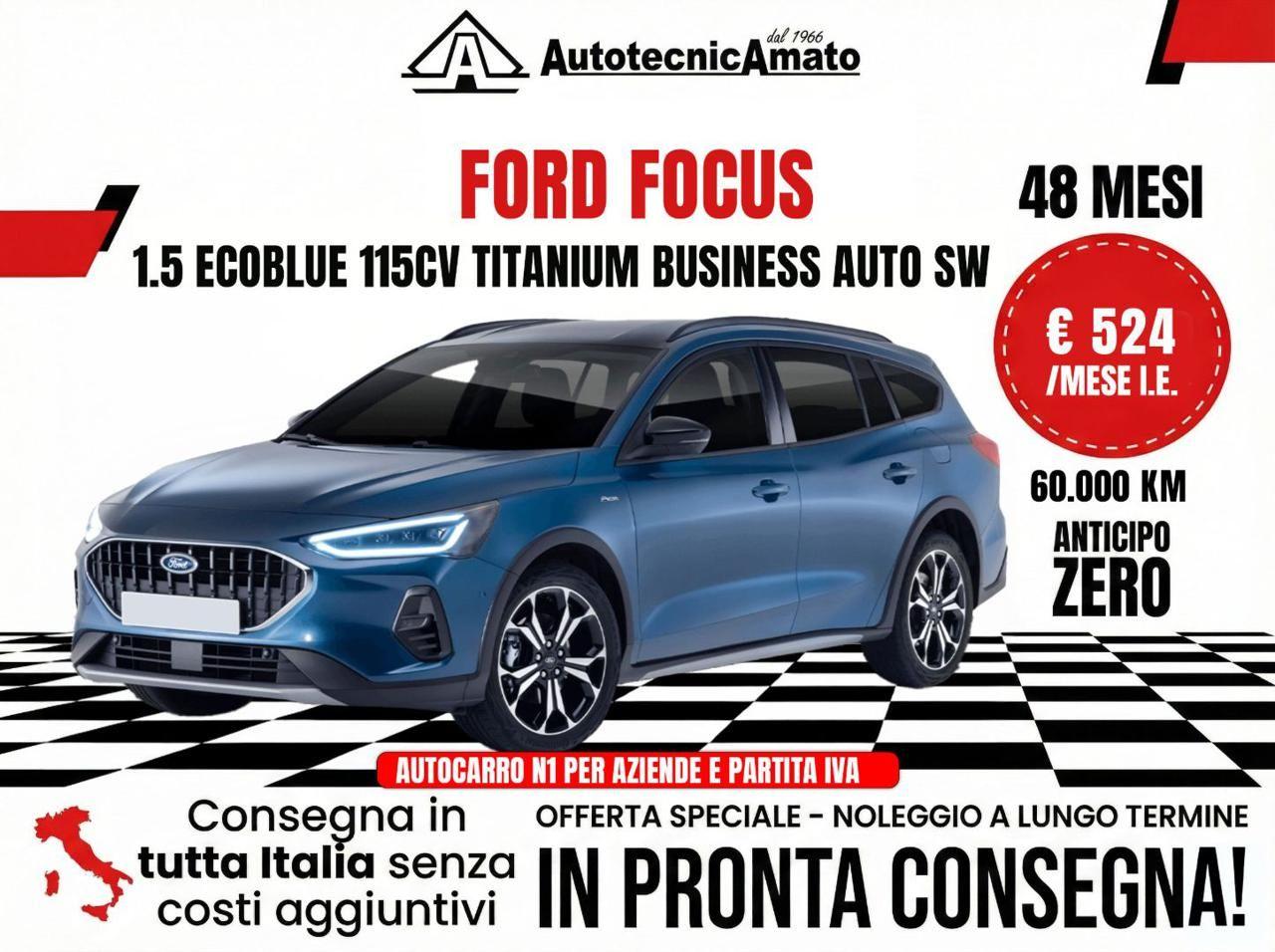 Ford Focus 1.5 EcoBlue 115 CV automatico SW Titanium Business