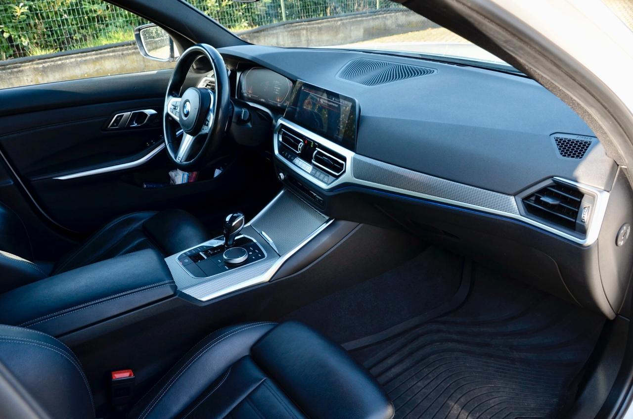 BMW 330d TOURING XDRIVE MSPORT 265cv AUTO, GARANZIA BMW, UFF ITALIANA, SERVICE BMW, EURO 6D, M BRAKES, FARI LED, RETROCAMERA 360°, PELLE, 19", PERMUTE