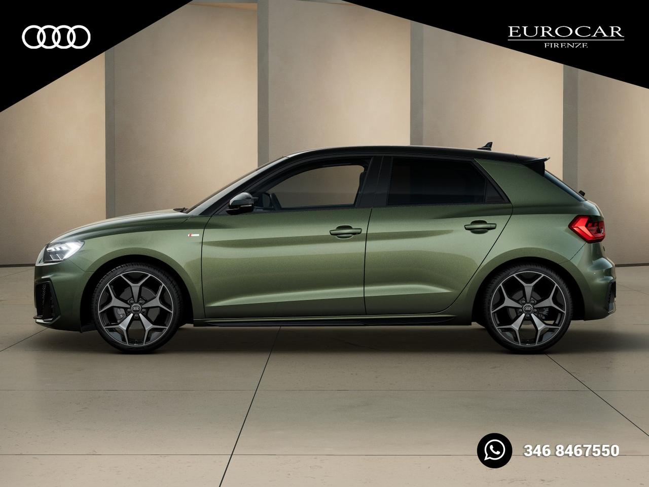 Audi A1 sportback 30 1.0 tfsi identity black 116cv s-tronic