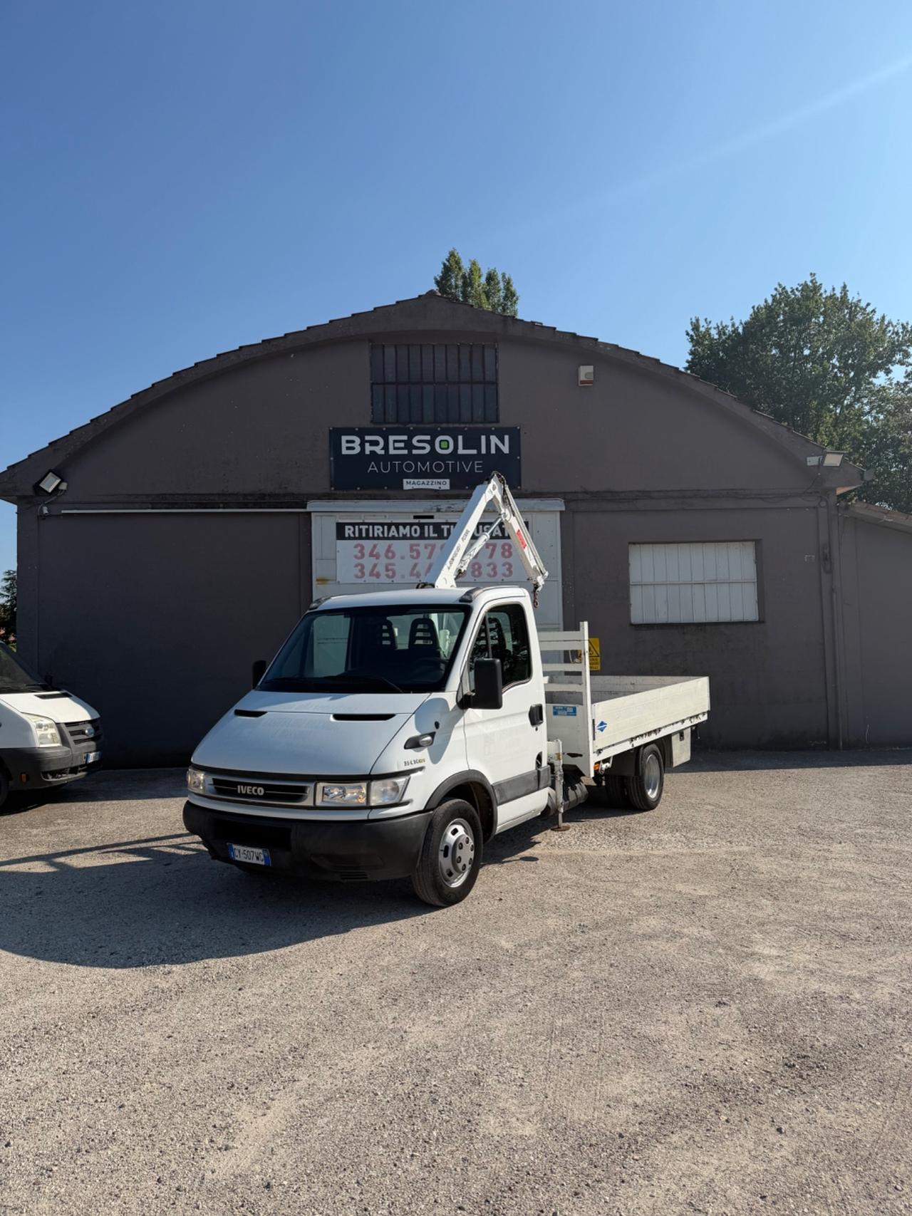 Iveco daily 35/12 gru cassone fisso