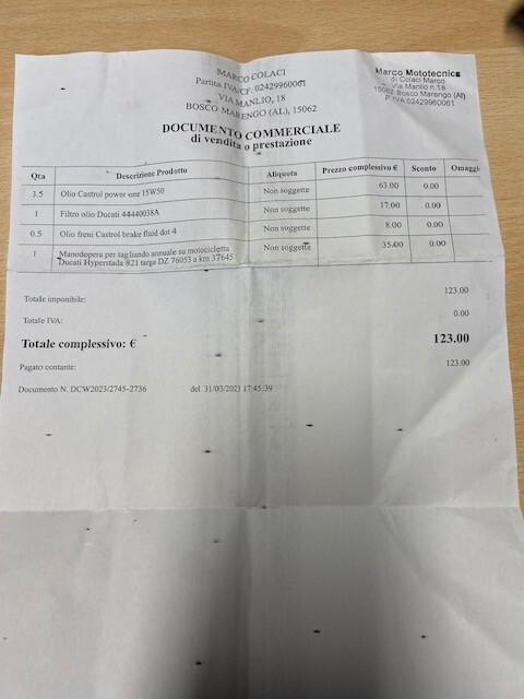 Ducati Hypermotard 821 -2013