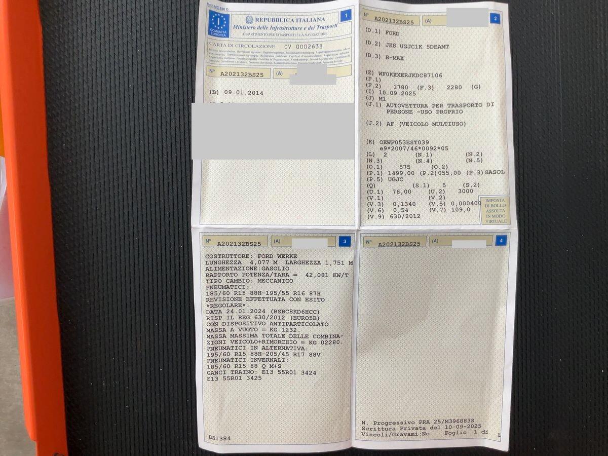 Ford B-Max 1.5 TDCi 75 CV Business