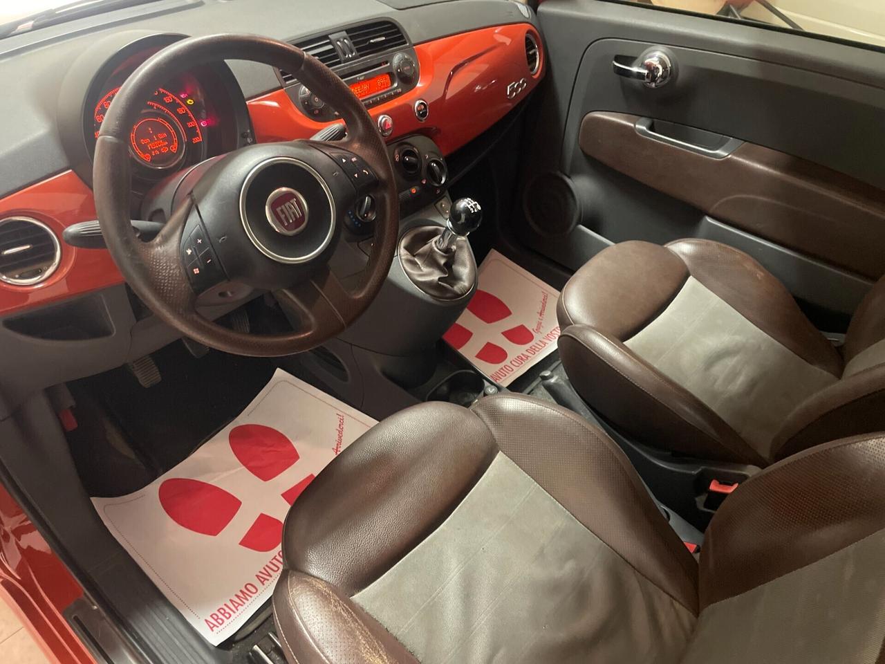 Fiat 500 1.3 MJT 75 CV Lounge Full PELLE EURO 4 FRIZIONE CATENA TAGLIANDATA