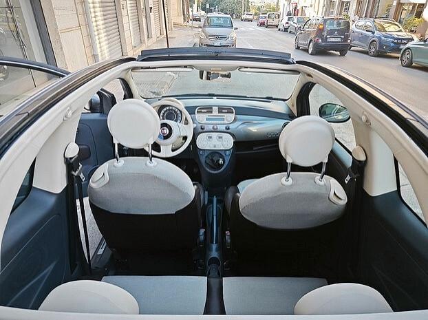 FIAT 500 Cabrio 1.2 Benzina *PELLE* - 2013