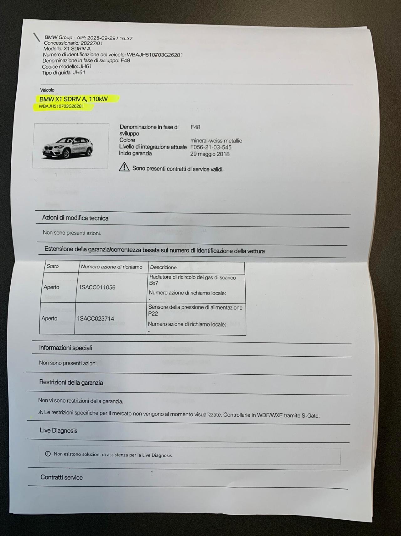 BMW X1 SDRIVE XLINE GARANZIA 3 ANNI TOP