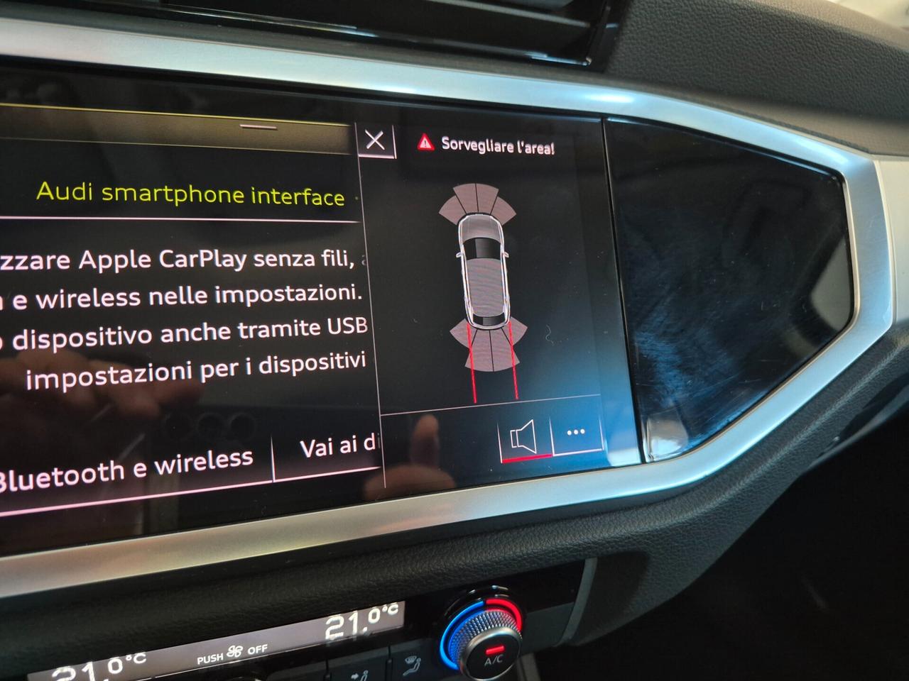 Audi Q3 SPORTBACK 35 TDI S LINE S-TRONIC IDENTITY BLACK LED NAVI CARPLAY WIRELESS C.19" 1 PROPRIETARIO
