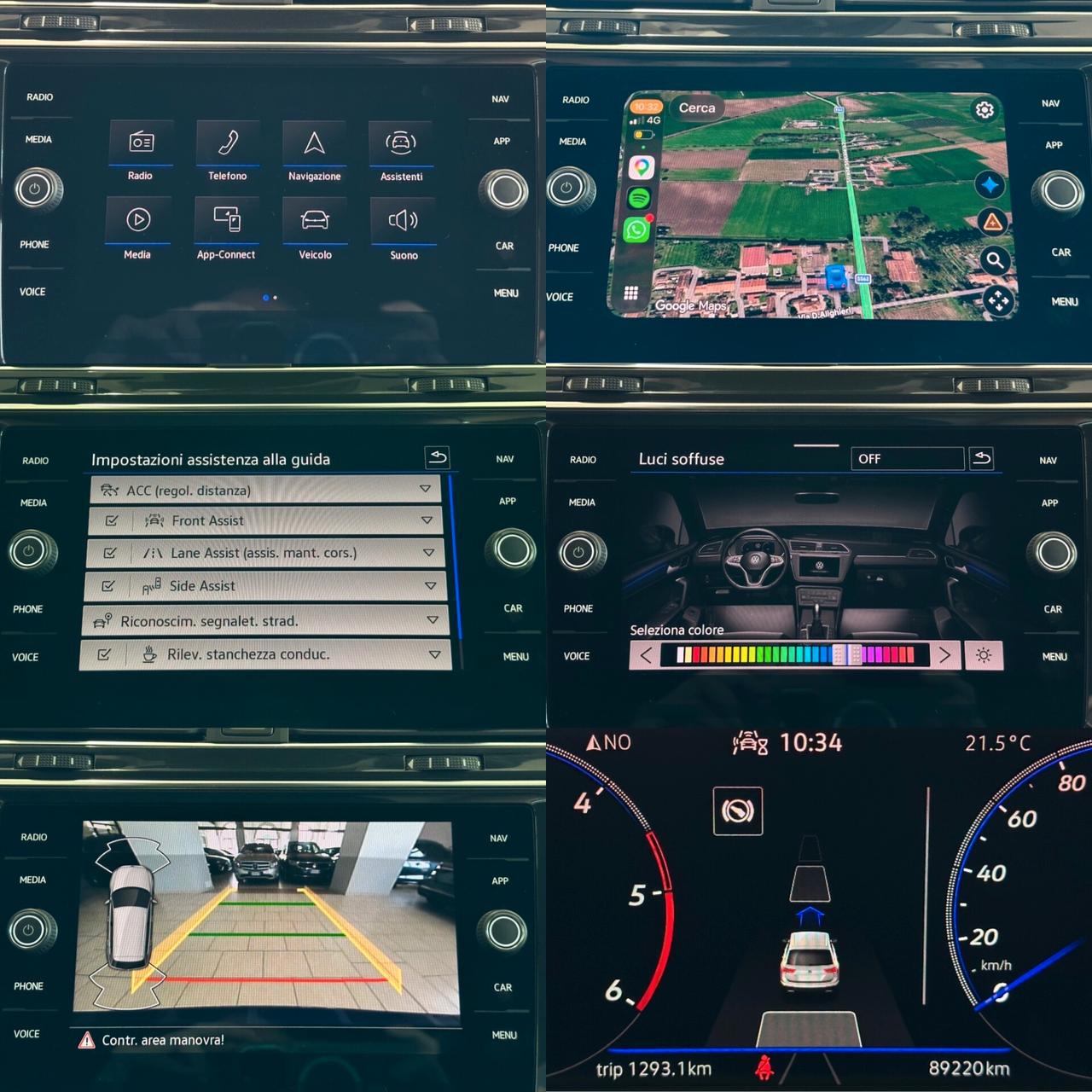 VOLKSWAGEN TIGUAN R-LINE 2.0 TDI DSG *TETTO*LUCI*RADAR*