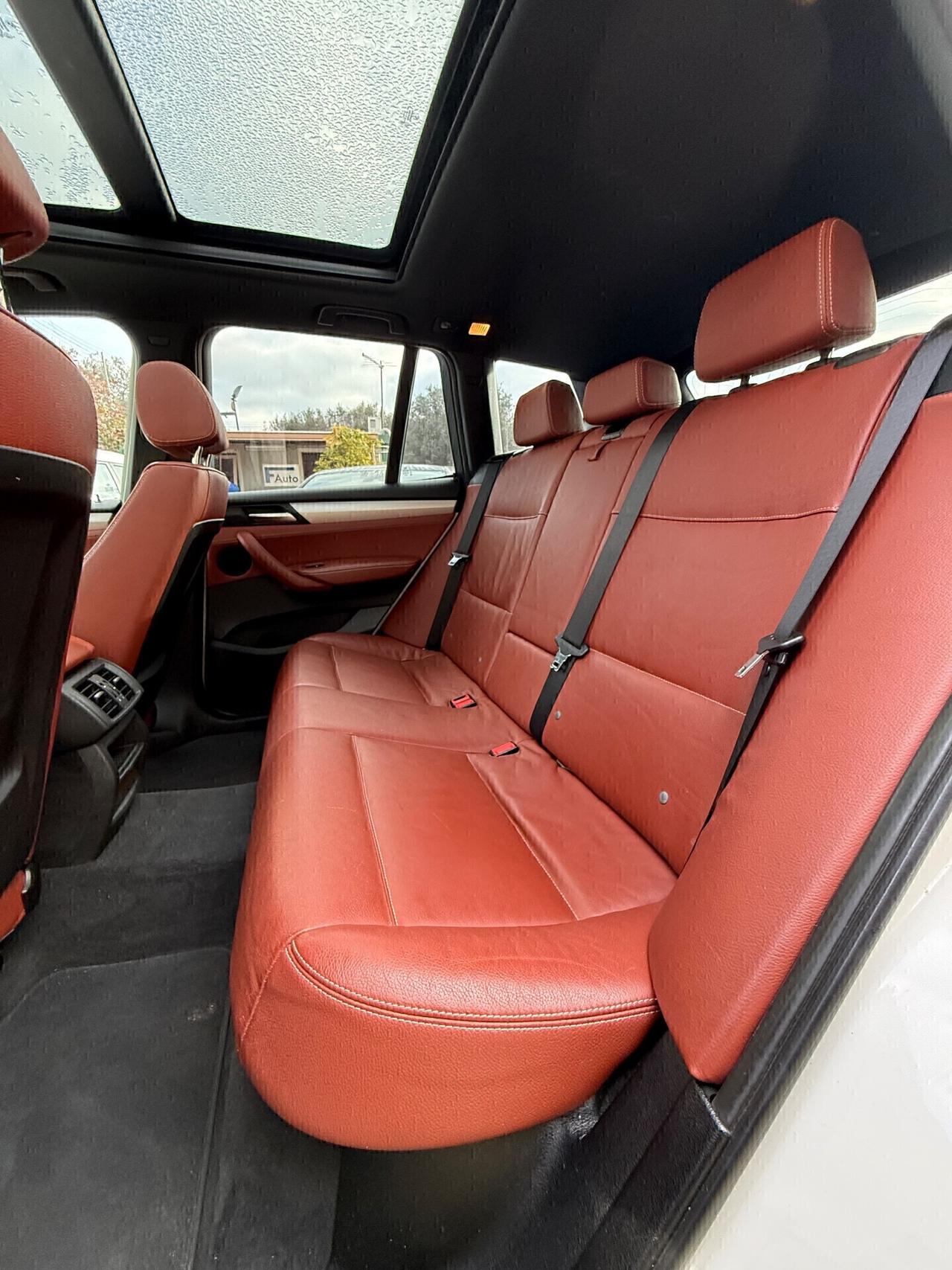 Bmw X3 xDrive 30d,TETTO PANORAMICO APRIBILE,pelle Bordeaux,Xeno+Led,Bluetooth,ecc.