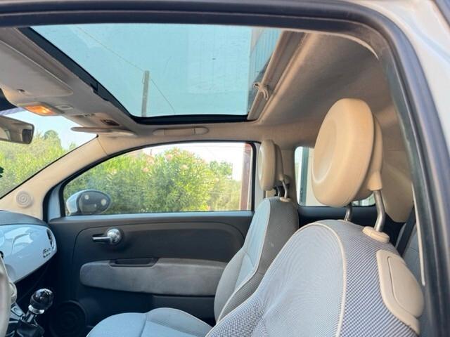 Fiat 500 1.2 Lounge colore azzurro cuor leggero