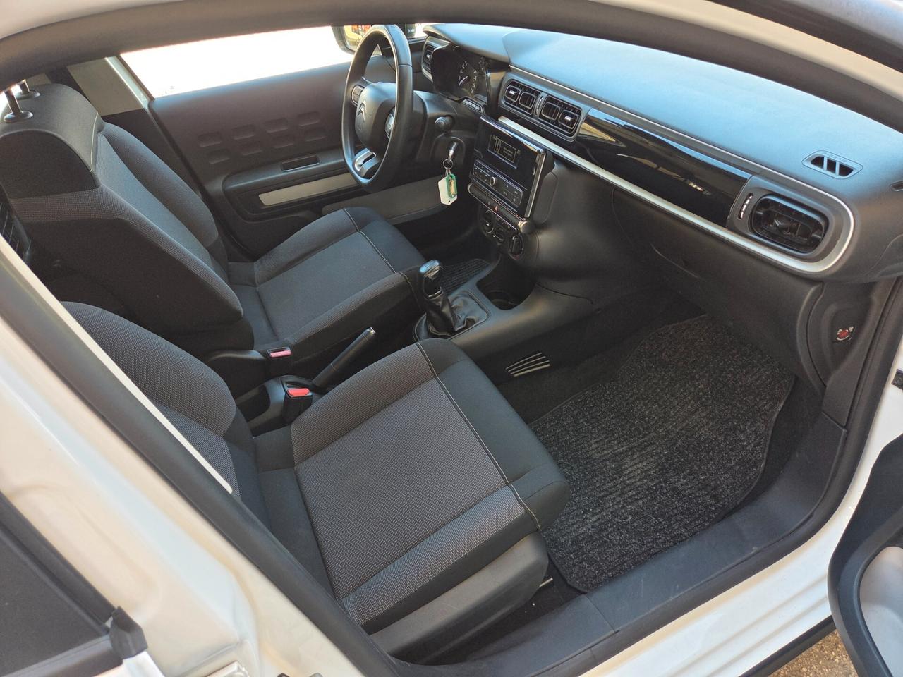 CITROEN C3 1.5 DIESEL 102 CV ANNO 2019 VAN 2 POSTI KM CERTIF